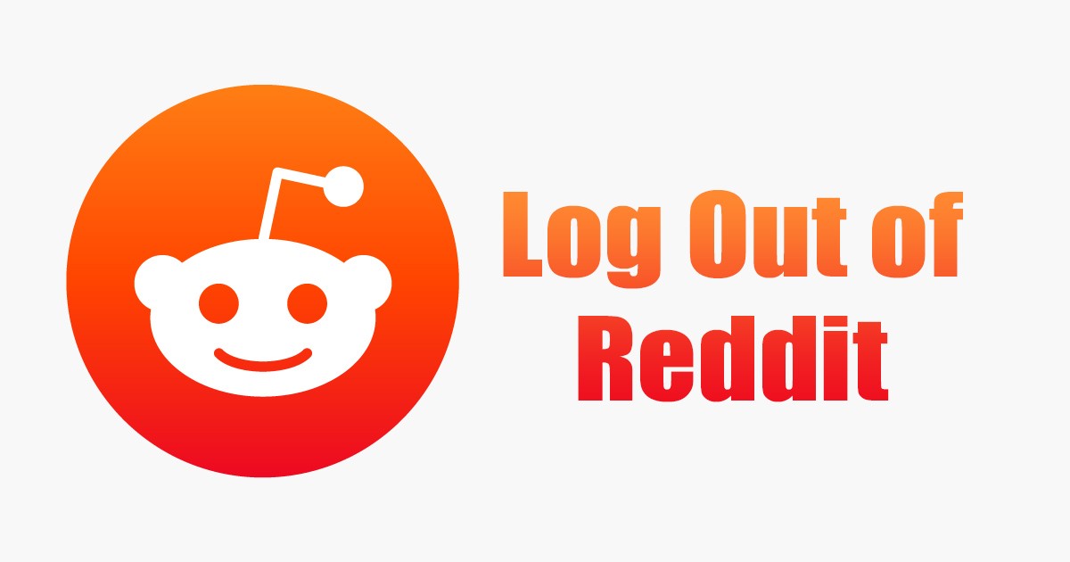 how to logout of reddit