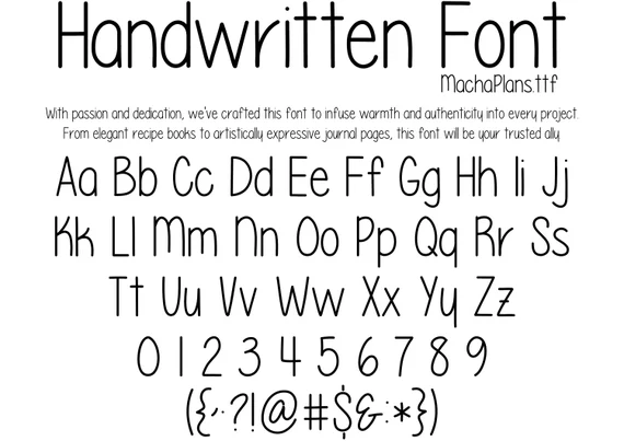 handwritten fonts