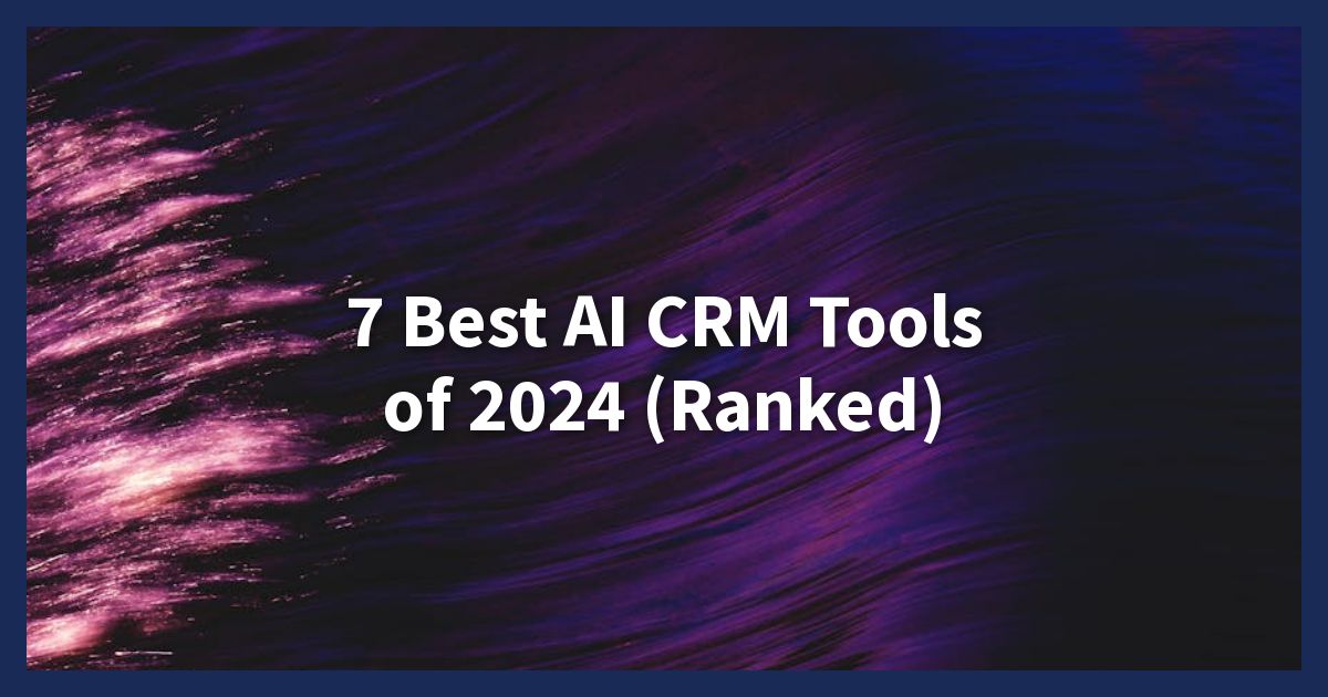 best ai CRm